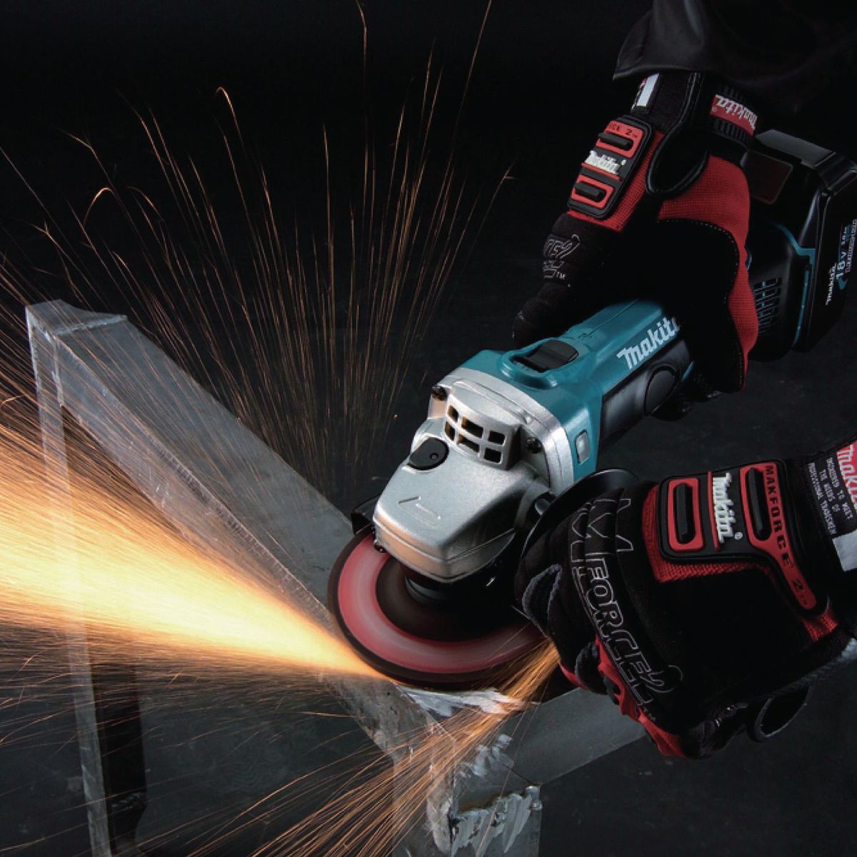 MAKITA - Combo Esmeril Angular Eléctrico Makita 4-1/2 18V + Batería + Cargador