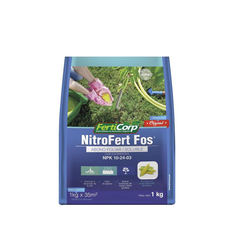 FERTICORP - Fertilizante Nitrofert-Fos 10-24-03 1 kg