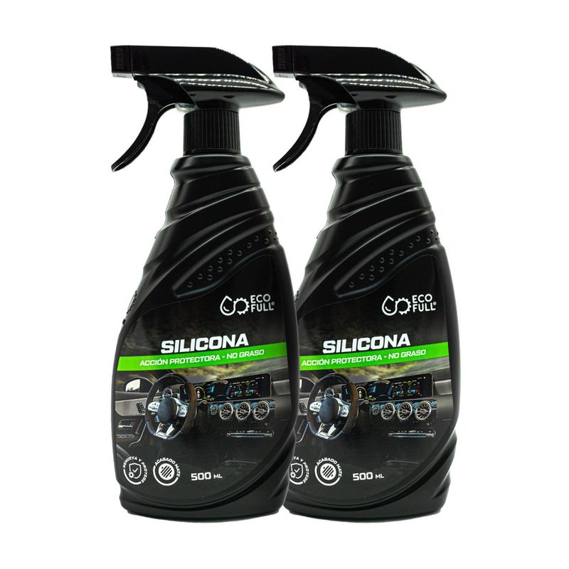ECO-FULL - Kit Silicona para Auto Interior Eco-Full 500 ml