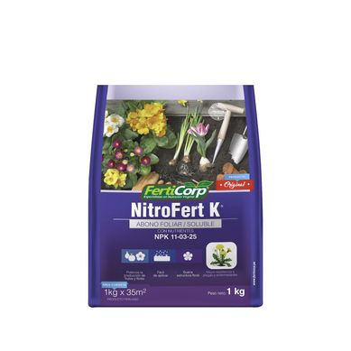 Fertilizante Nitrofert-k 13-02-45 1 kg Plstico 17 cm21 cm5 cm