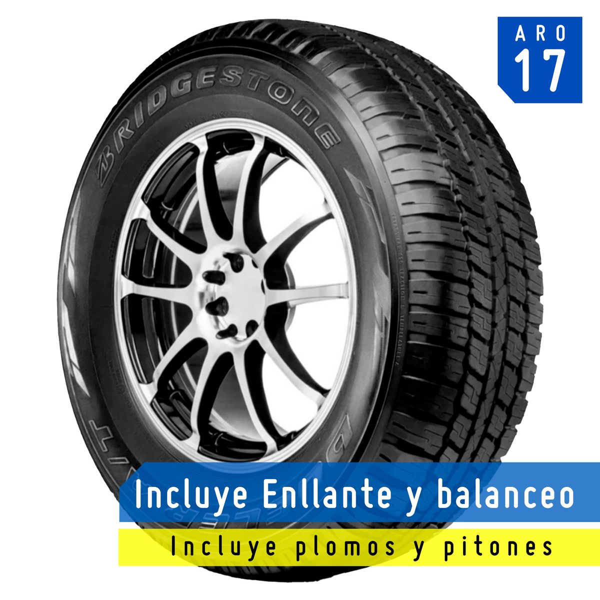 BRIDGESTONE - Llanta Bridgestone Dueler A/T 697 265/65 R17 112T