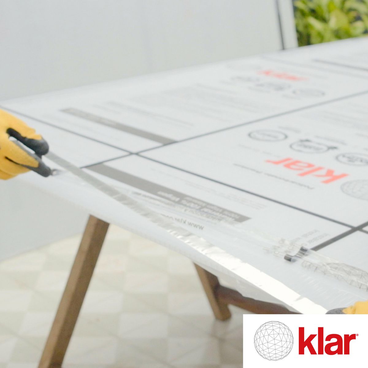 KLAR - Cinta de aluminio Klar para policarbonato 25 mm x 11 m