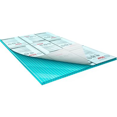 Plancha de Policarbonato Alveolar KLAR 6 mm 1.05 m x 2.9 m TURQUESA