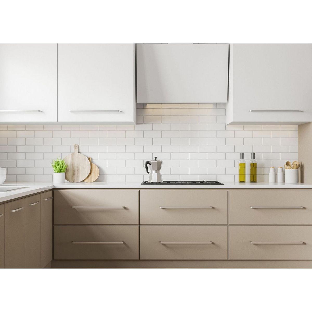 SAN LORENZO - Brick White Mate 10.7x27 cm