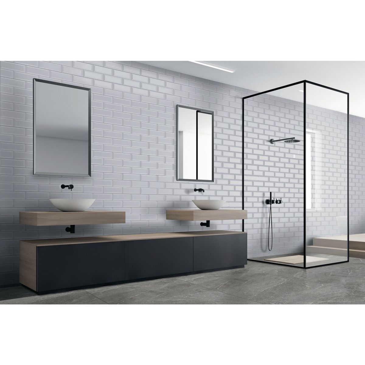 SAN LORENZO - Brick Grey Brillo 10.7x27cm