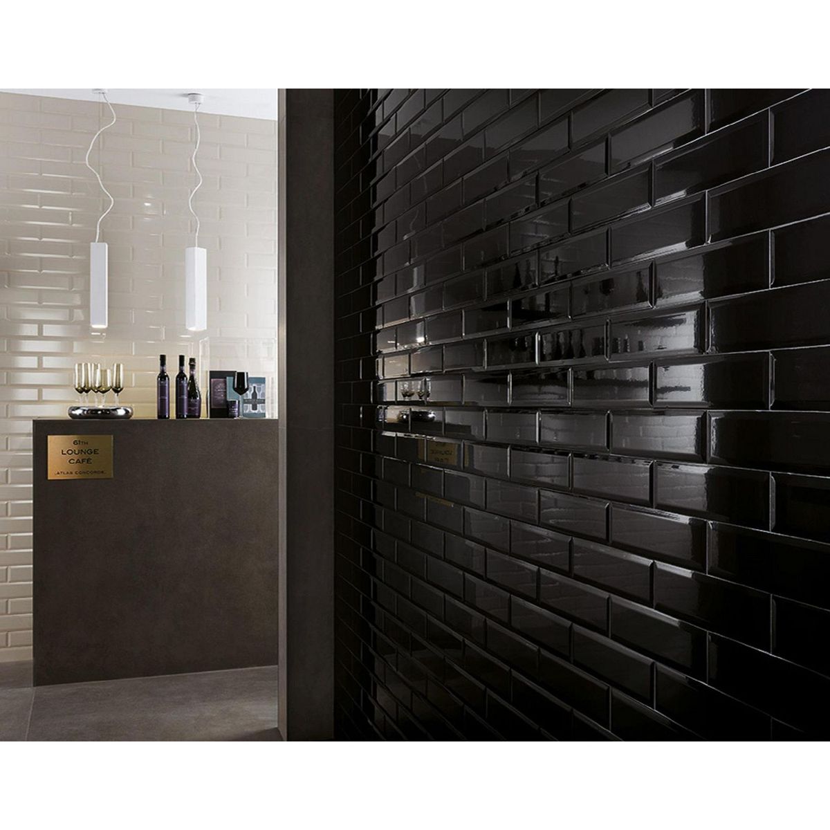 SAN LORENZO - Brick Black Brillo 10.7x27cm