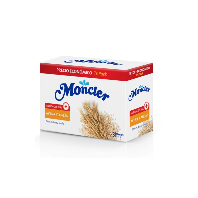 MONCLER - Jabón De Tocador Avena Y Argán Pack X3 Moncler 145G