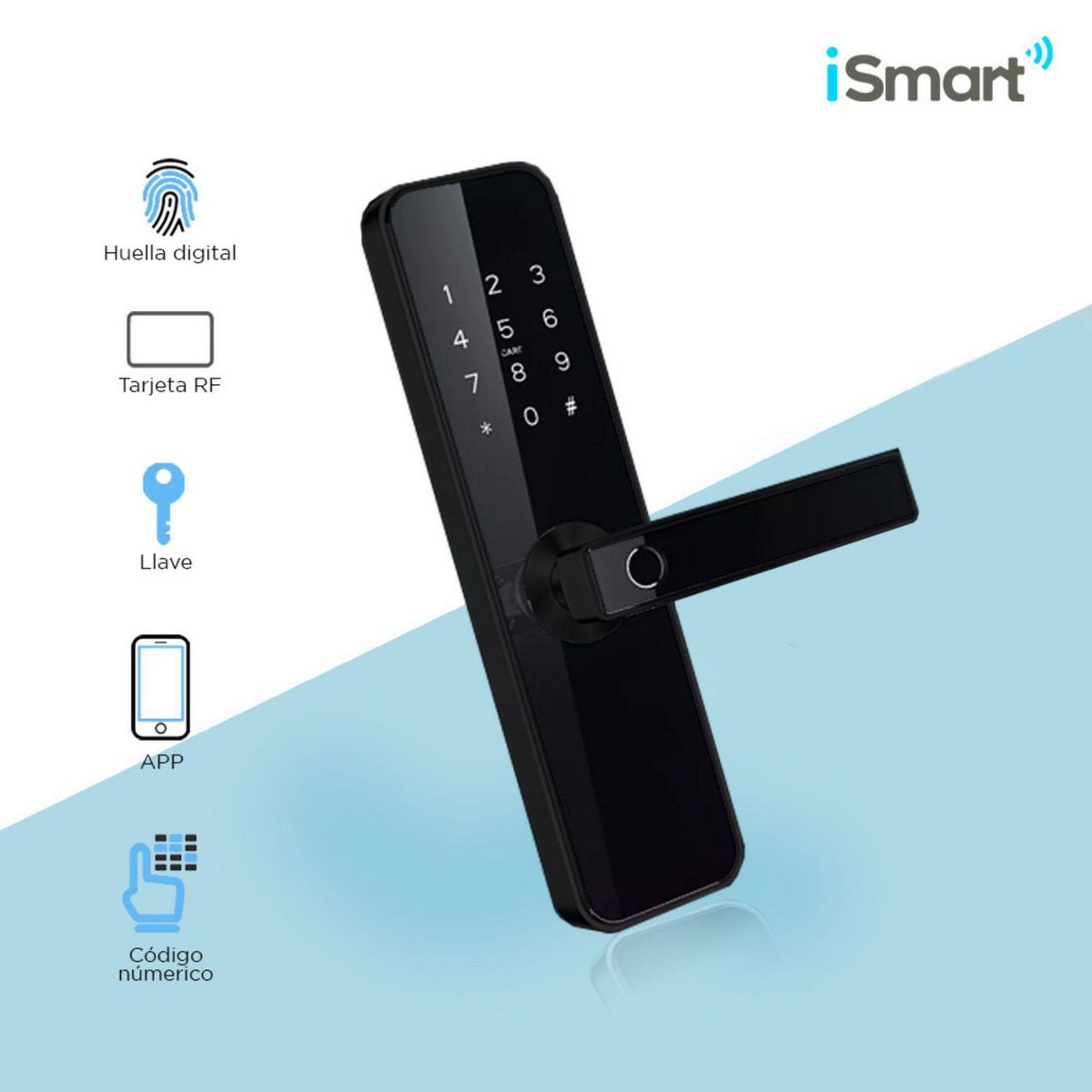 ISMART - Cerradura Inteligente Ismart Bluetooth IL31 Negro
