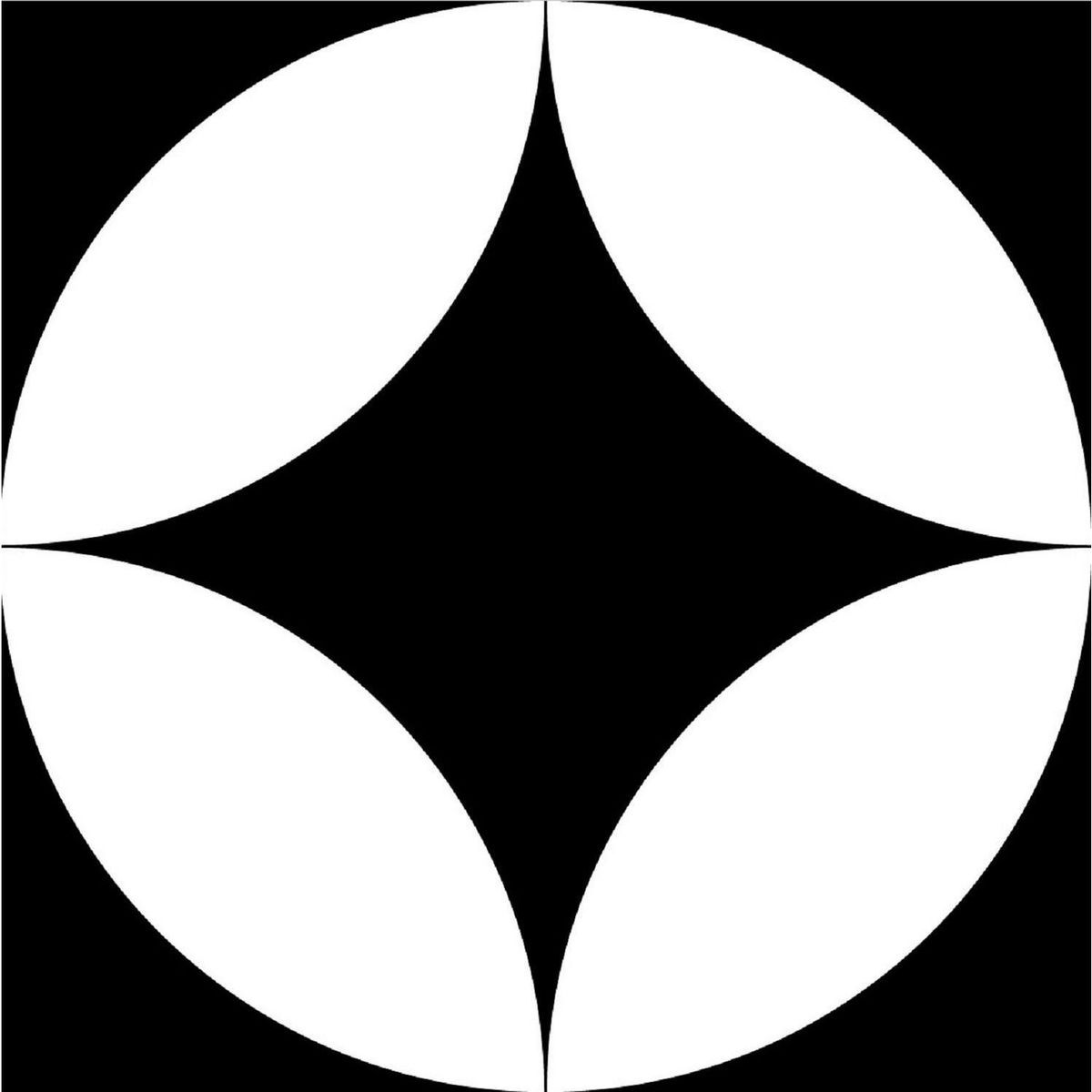 SAN LORENZO - Decorado Cardinale Negro 21.6x21.6 cm