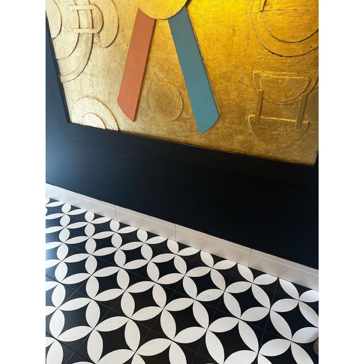 SAN LORENZO - Decorado Cardinale Negro 21.6x21.6 cm