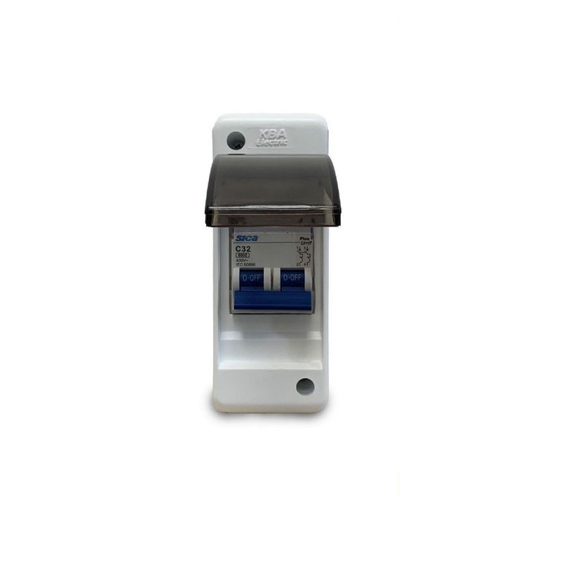 SICA - Interruptor Termomagnético 32A + Tablero 2 Polos Sica