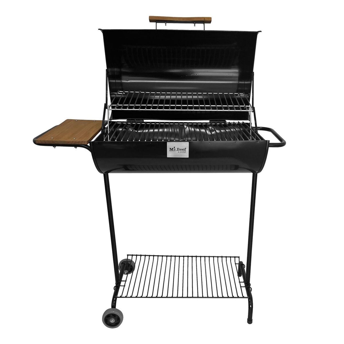 MR BEEF - Parrilla a Carbón 65X65x115 CM + Bandeja