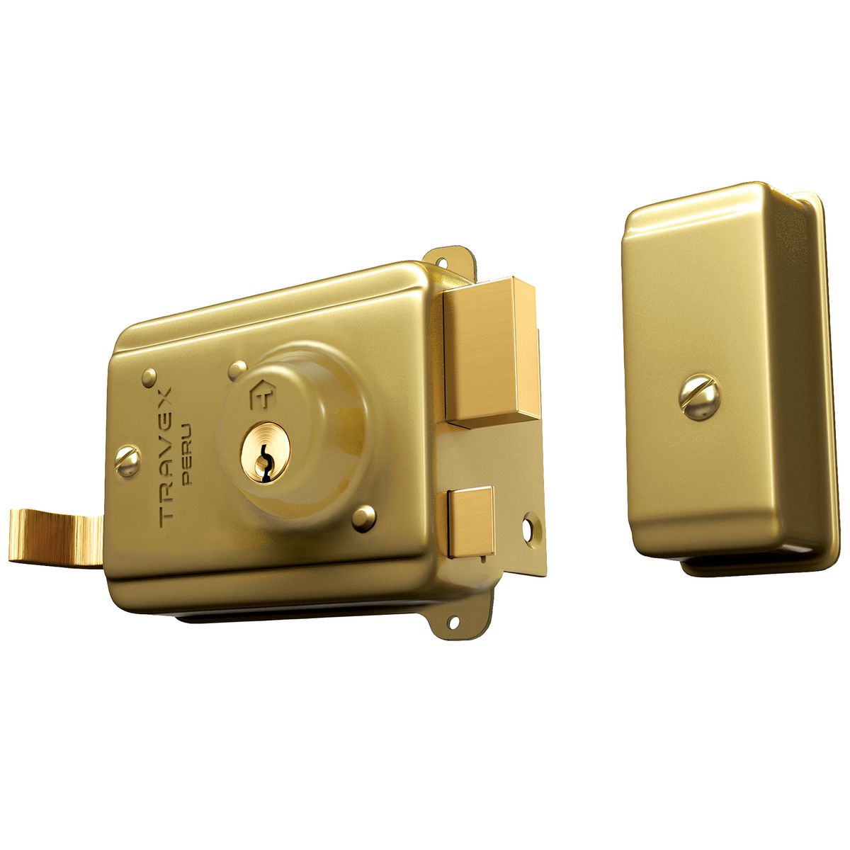 TRAVEX - Cerradura blindada 111 dorada Travex