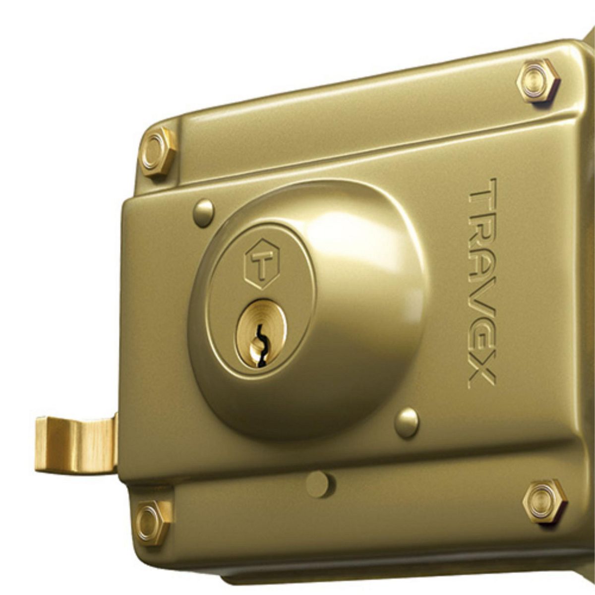 TRAVEX - Cerradura blindada 980 dorada Travex