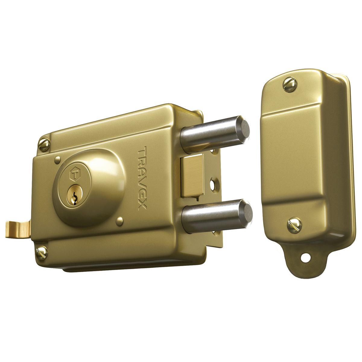 TRAVEX - Cerradura blindada 240 dorada  Travex
