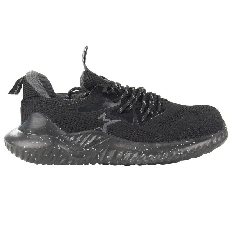 EDELBROCK - Zapatillas de Seguridad Punta de Acero Unisex Red Star Negra T42