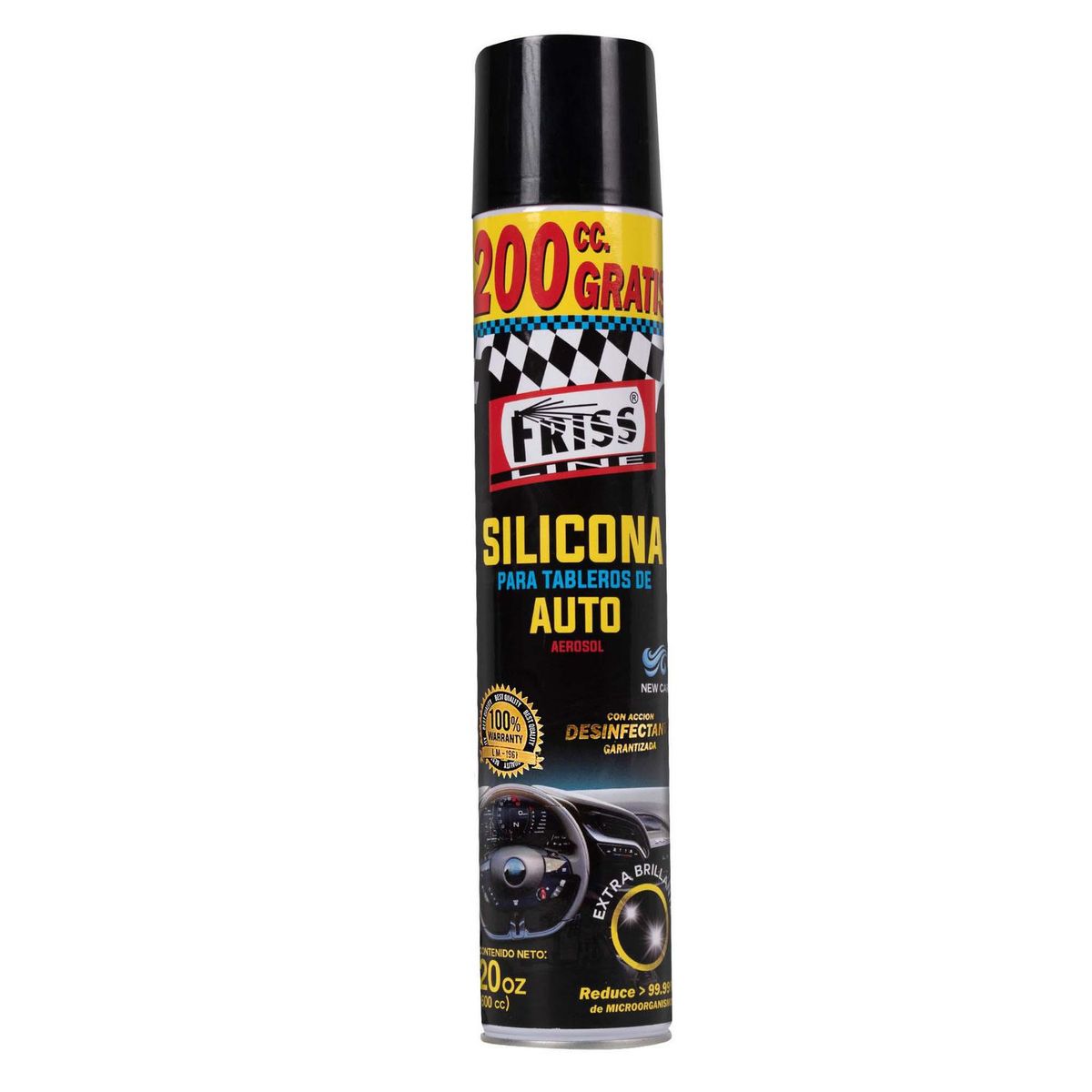 FRISS LINE - Silicona para Tableros de Auto - New Car Aerosol