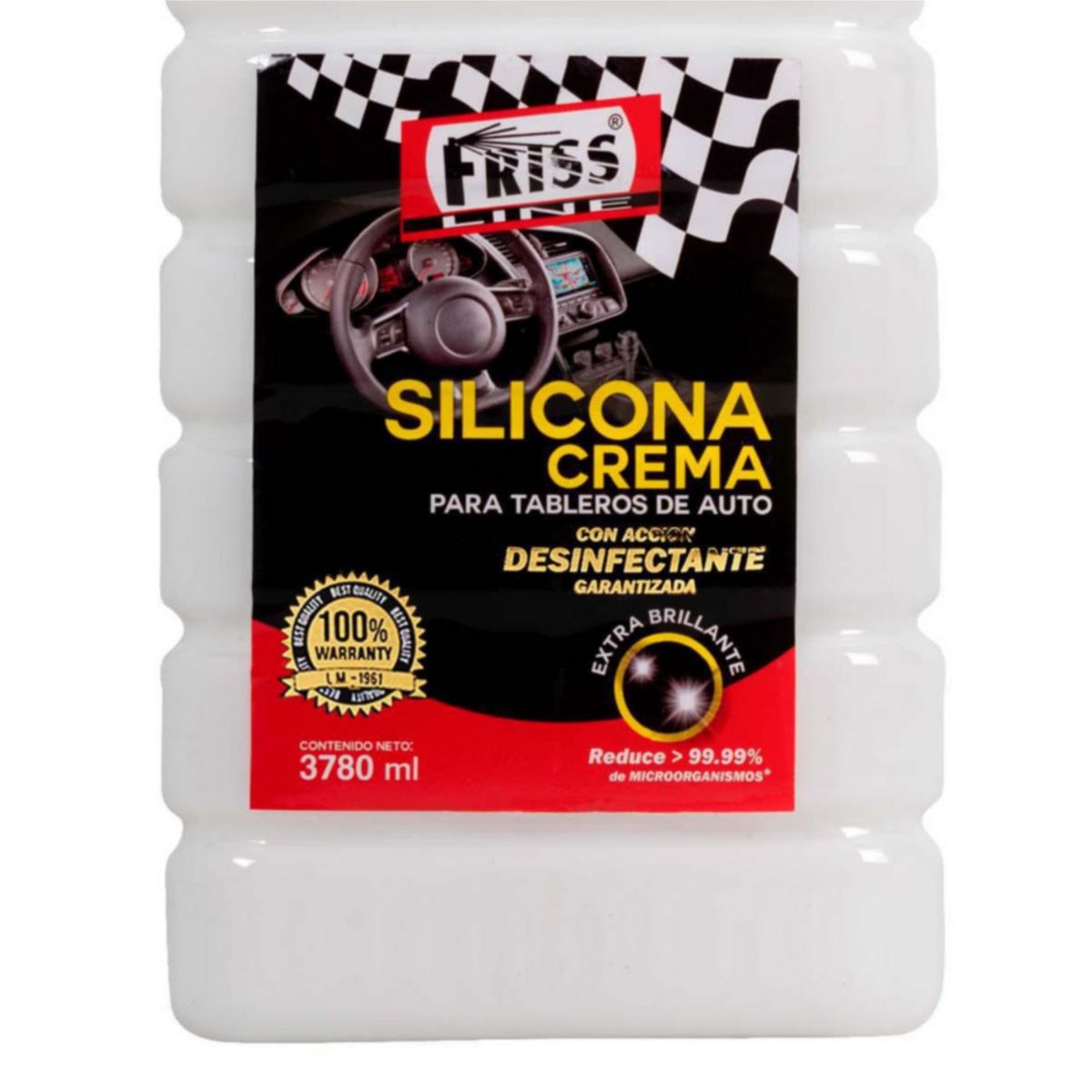 FRISS LINE - Silicona Crema para Tableros de Auto 1 Galón