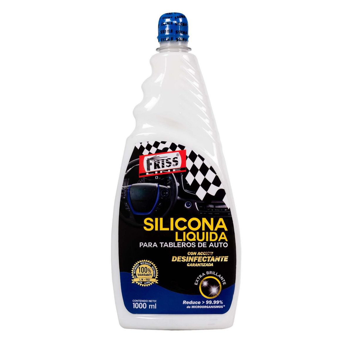 FRISS LINE - Silicona Líquida para Tableros de Auto con Tapa 1000 ml