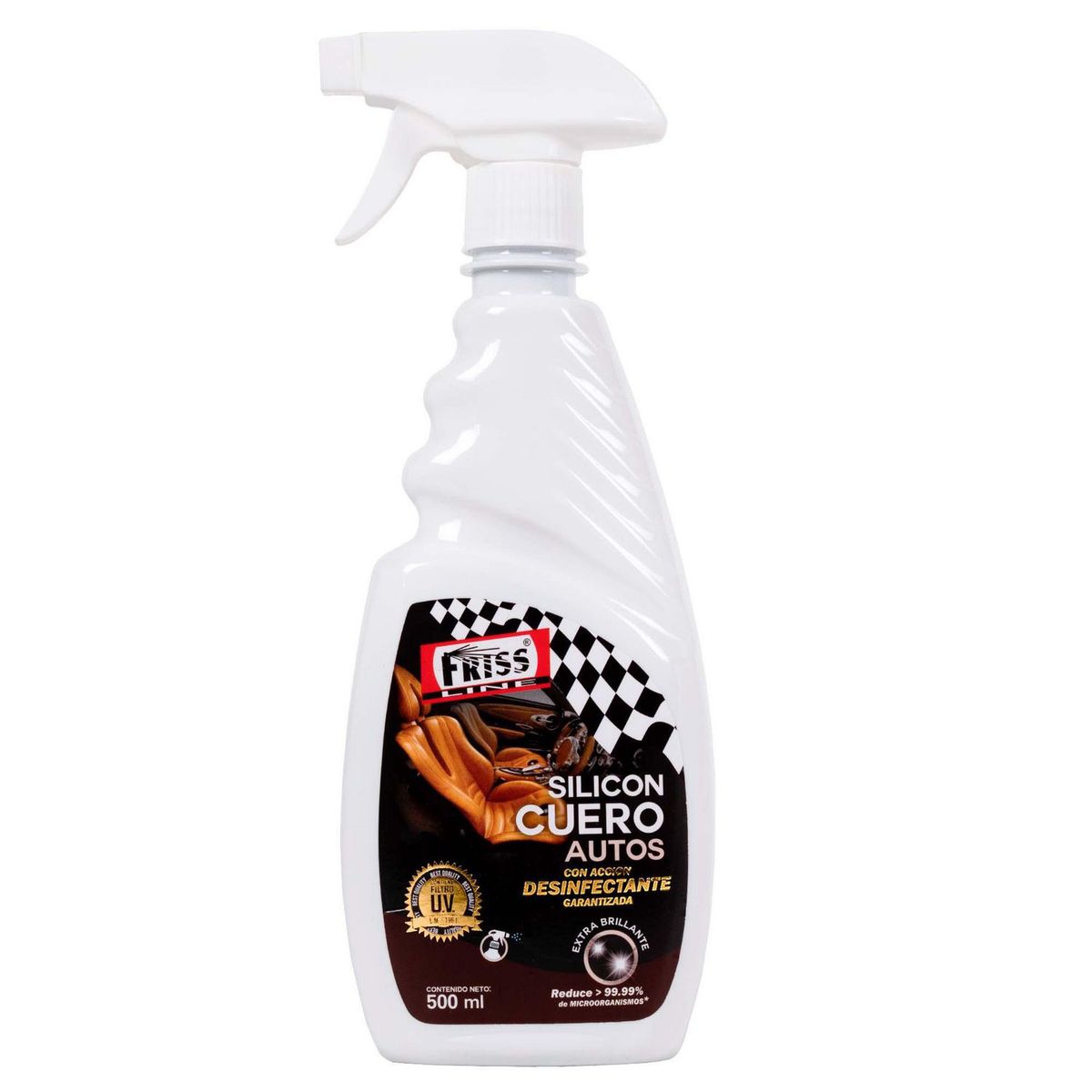 FRISS LINE - Silicona Cuero Autos con Gatillo 500 ml