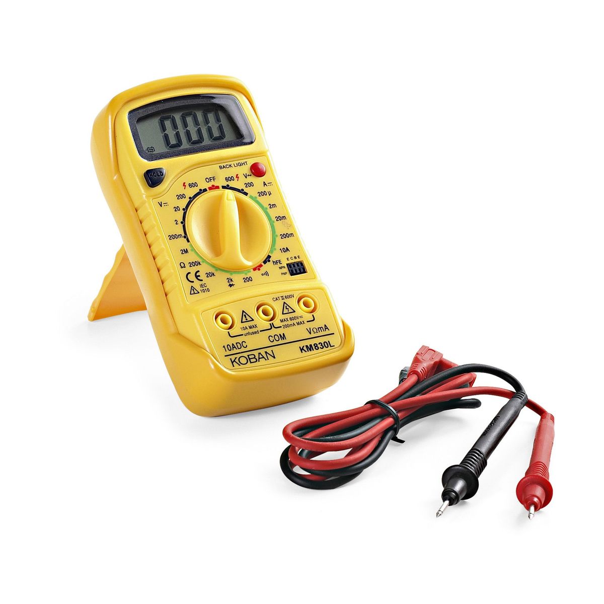  - Multímetro digital 500V AC/DC, 10A DC