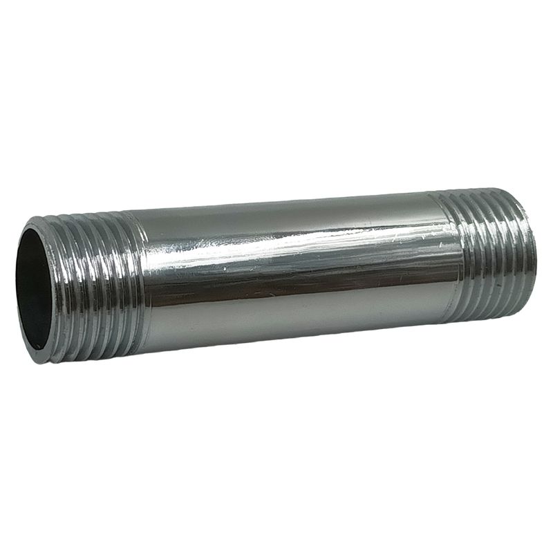 SAN RAFAEL - Niple de Bronce Cromado 1/2" x 1 1/2"