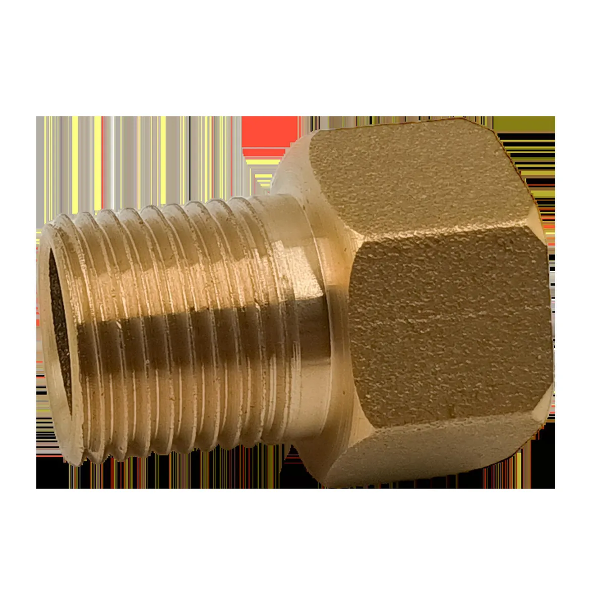 SAN RAFAEL - Acople Corto 1/2" Bronce 1/2" X 1 1/2" Pesado