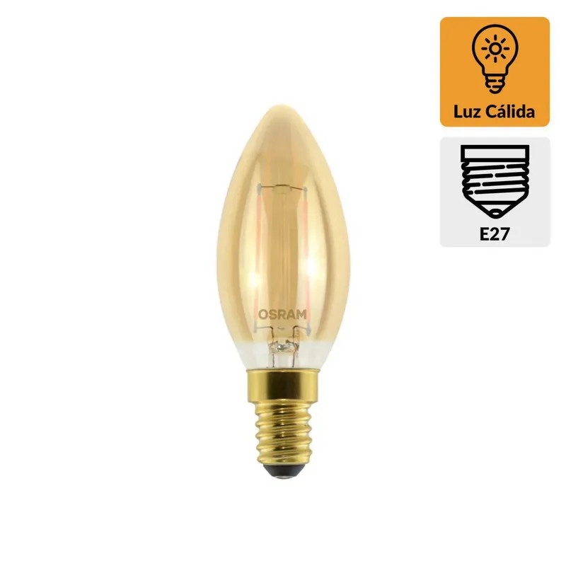 LEDVANCE - Foco LED Vintage 2W 2500K