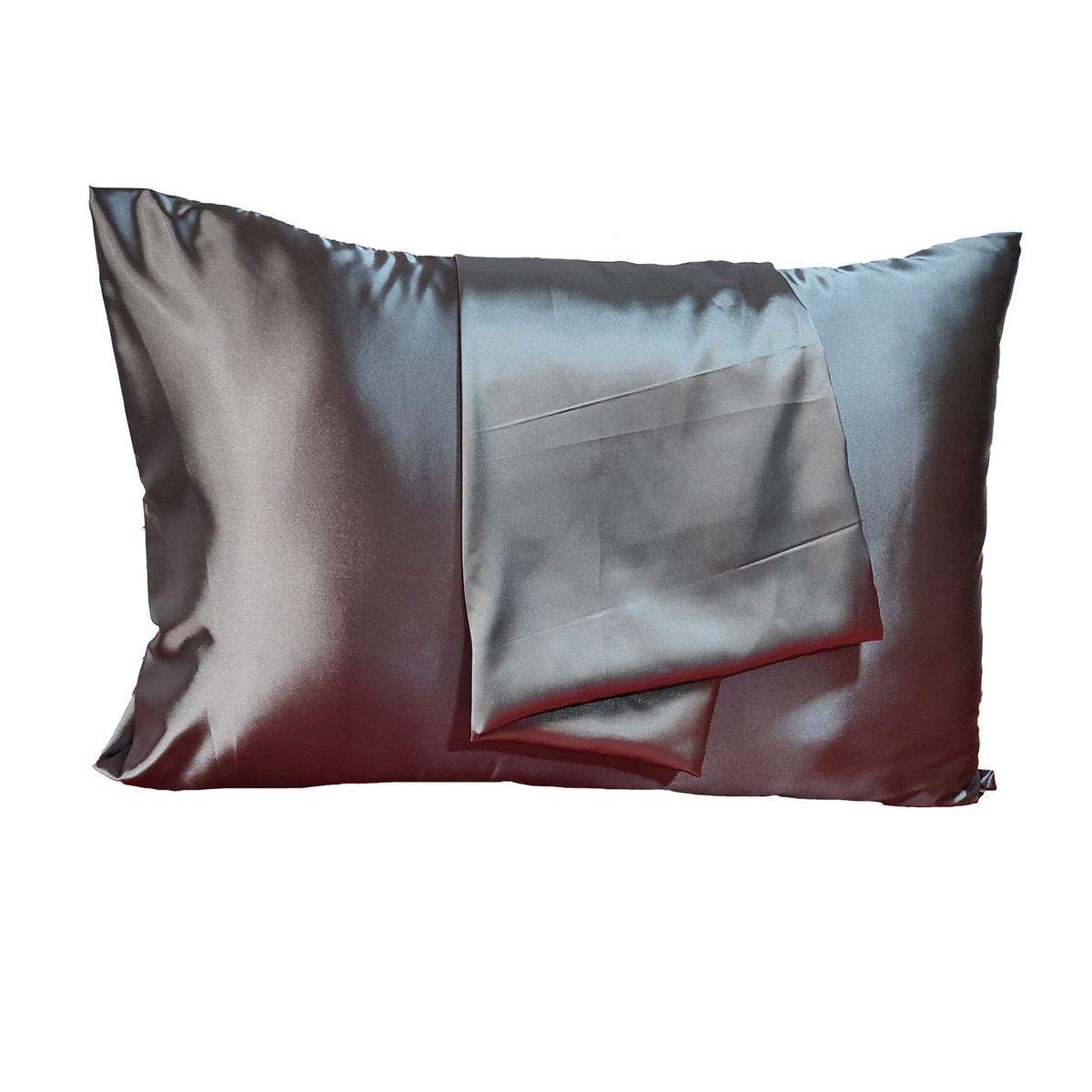 VESZ - Funda de Almohada Satín Gris Oscuro