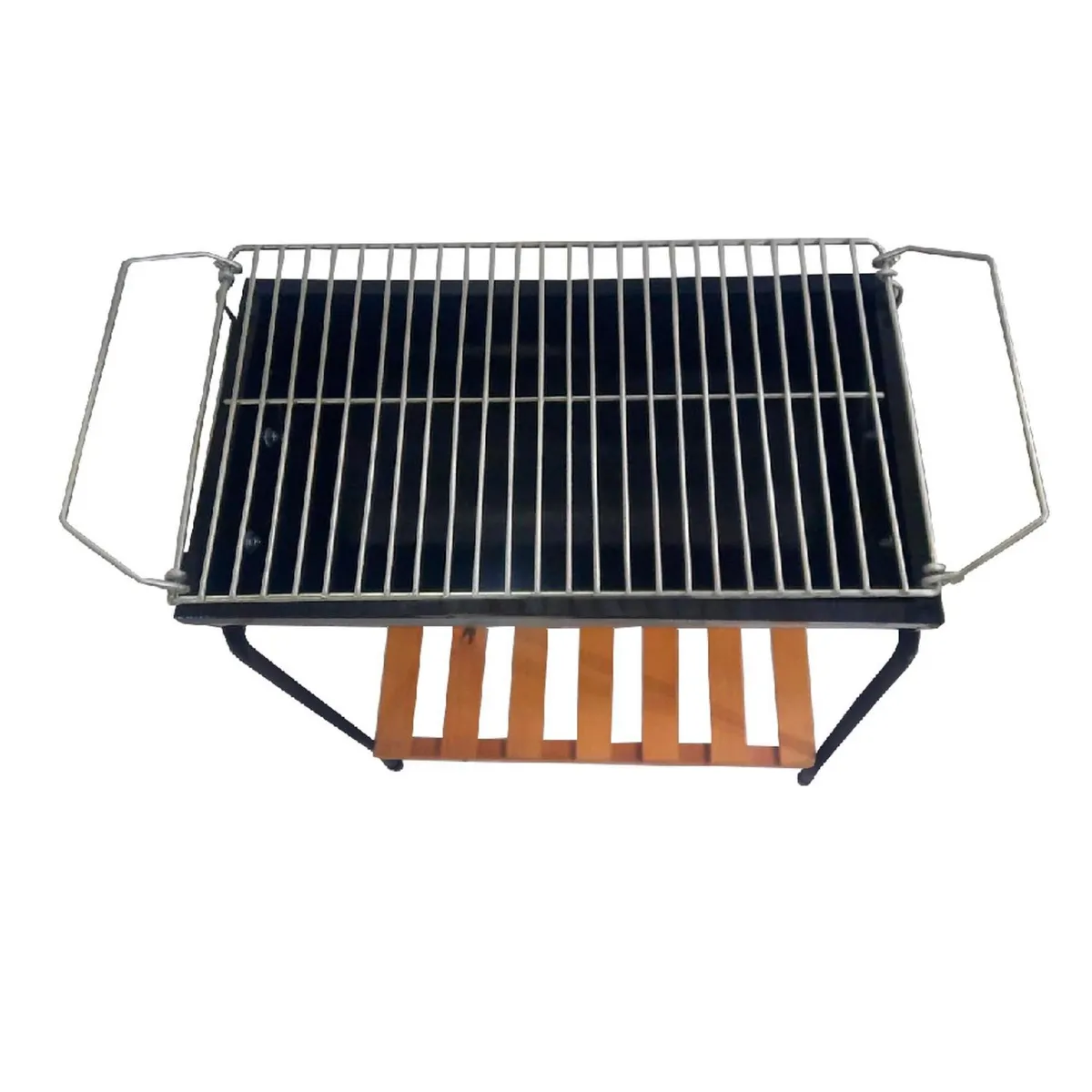 MR BEEF - Parrilla a Carbón 56x28x74 cm con Rejilla Doble Altura