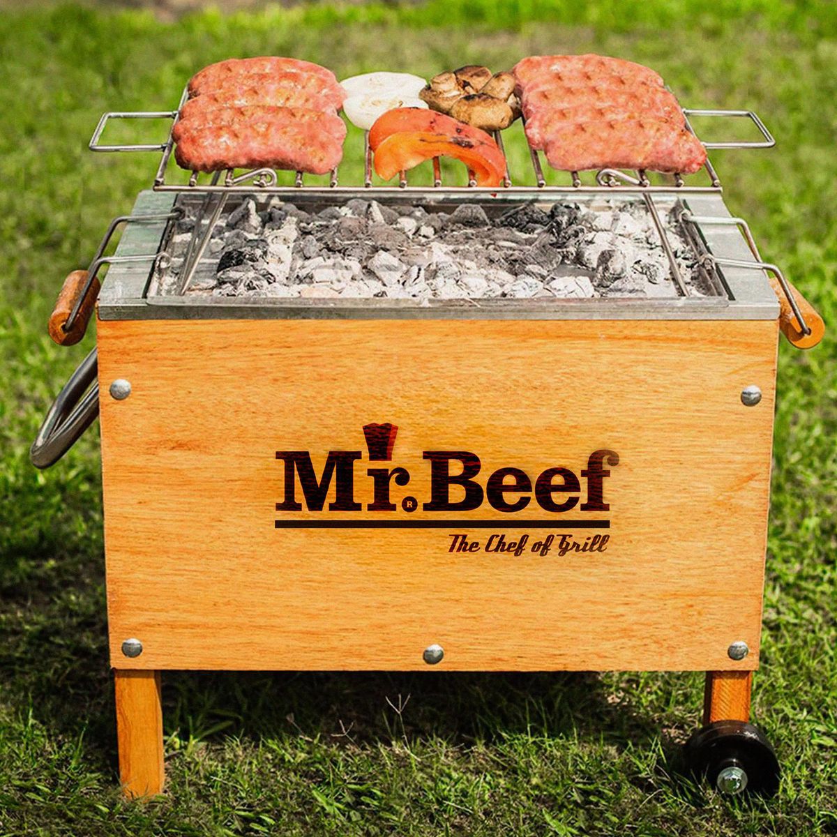 MR BEEF - Caja China Acero Mr Beef 33X23 Cm