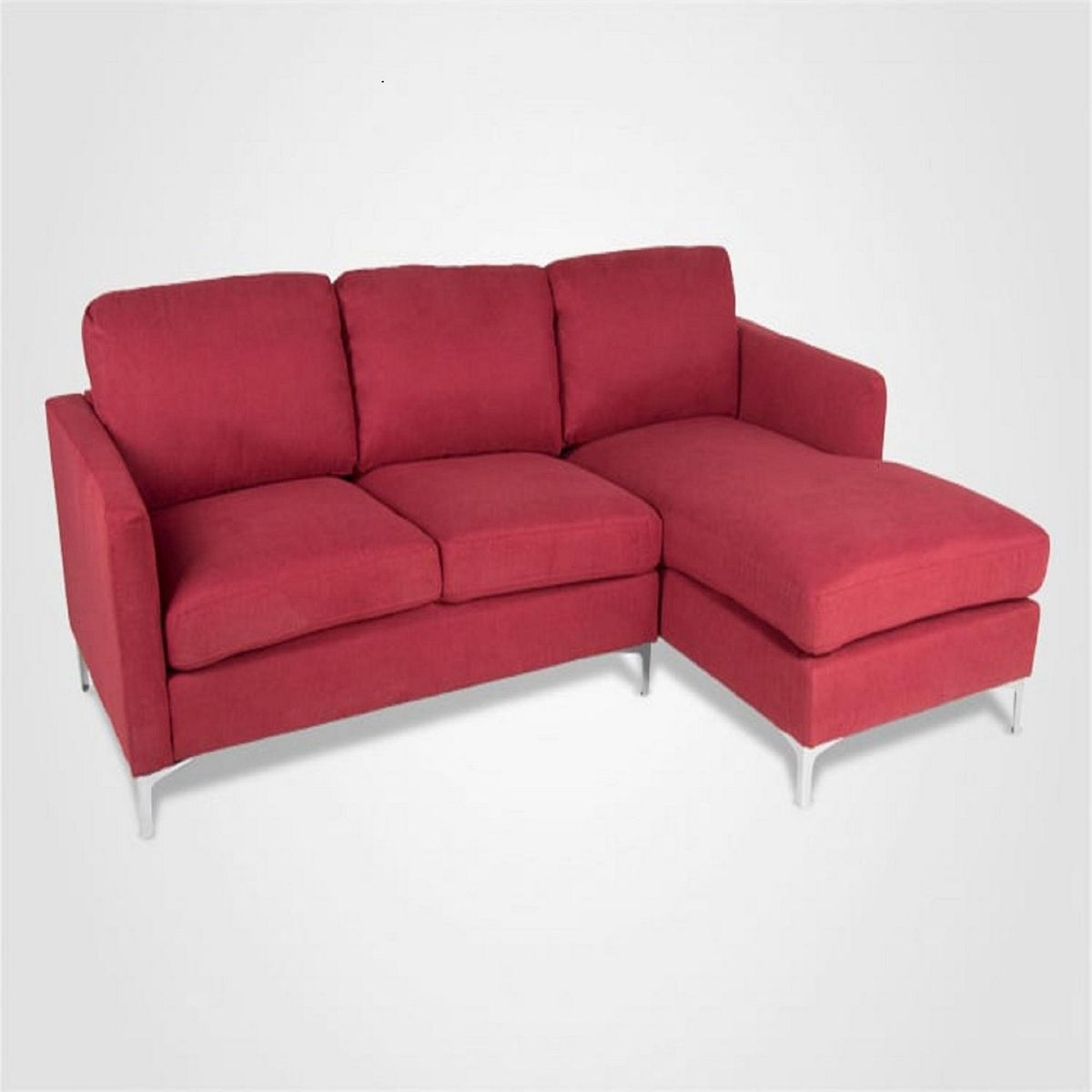 DECOHOME - Seccional Derecho 3 Cuerpos Kolors Rojo