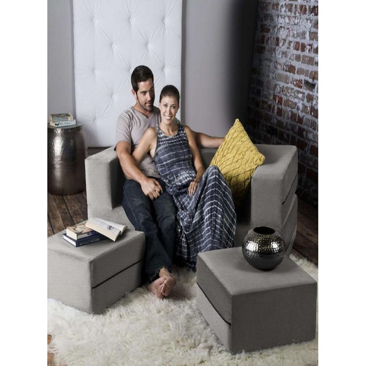 DECOHOME - Sofá Mantium - Plomo