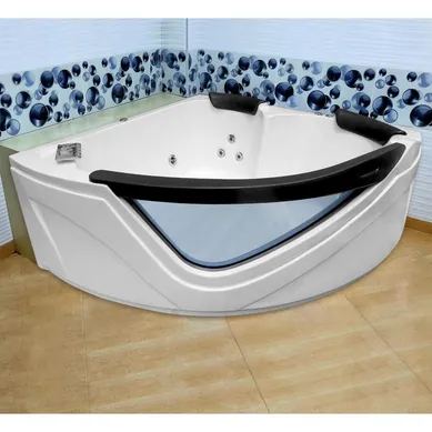 Tina Hidromasaje Esquinera Grecia 150x150x60cm Blanca