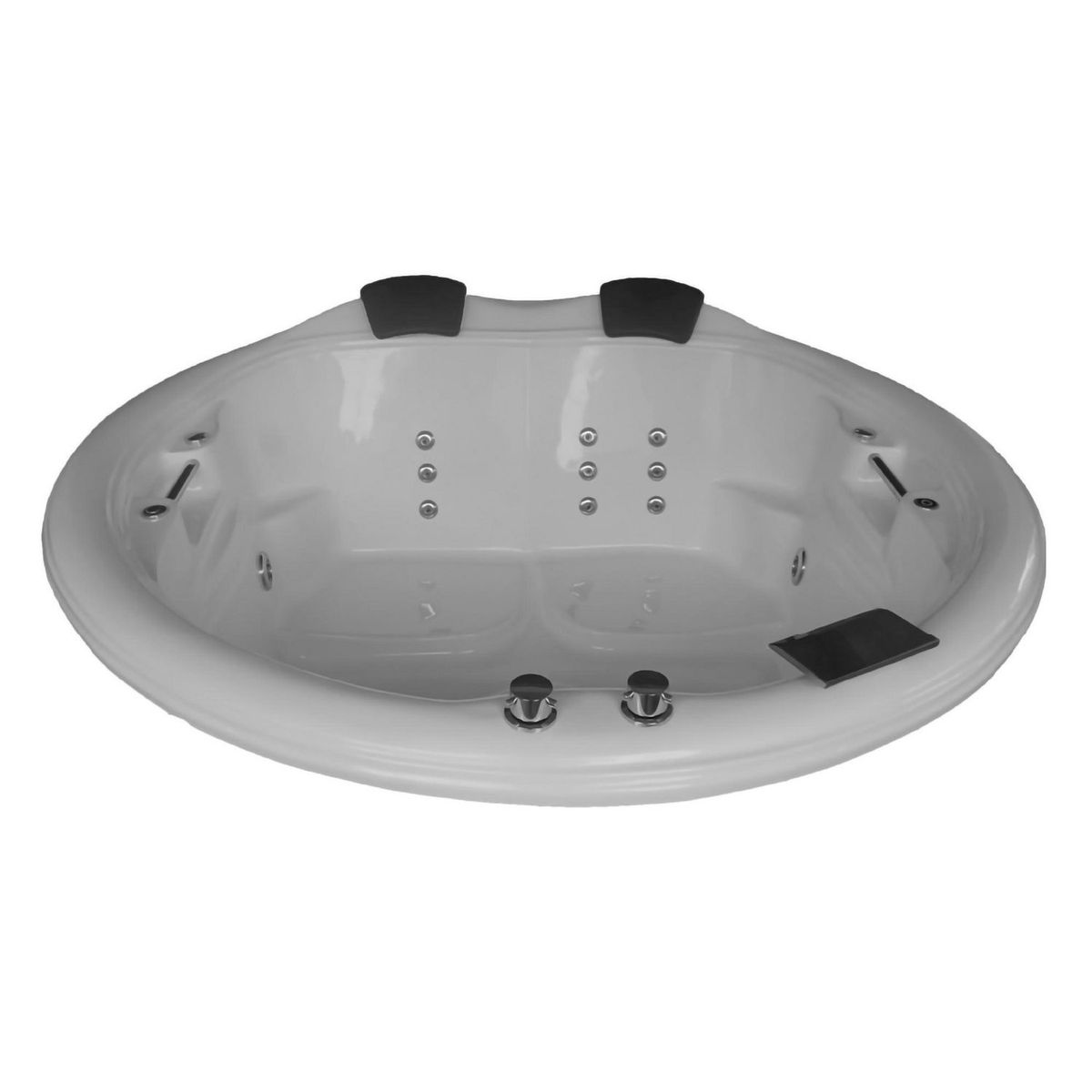 CUBA&SPA - Tina Hidromasaje Circular Malibu 176x59cm Blanca