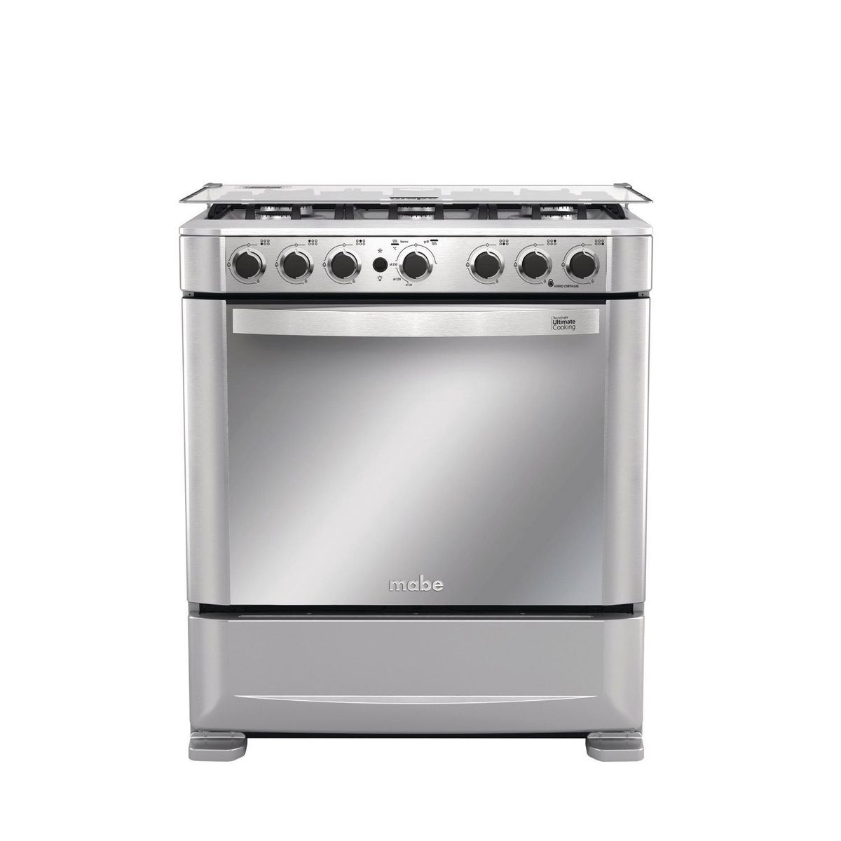 MABE - Cocina a Gas Mabe 6 Hornillas 76cm CMP7630FX0 Inox