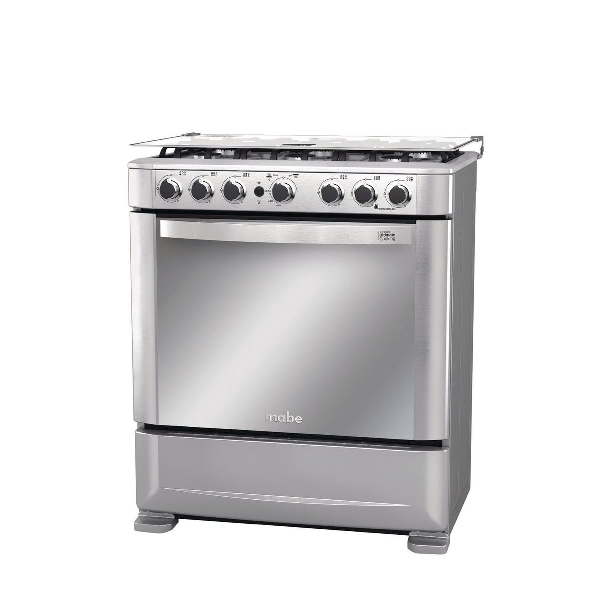 MABE - Cocina a Gas Mabe 6 Hornillas 76cm CMP7630FX0 Inox