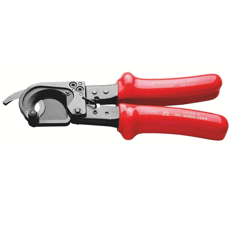 TRAMONTINA - Pinza Corta Cables 26cm Doble Aislamiento 1000V-IEC60900 Tramontina
