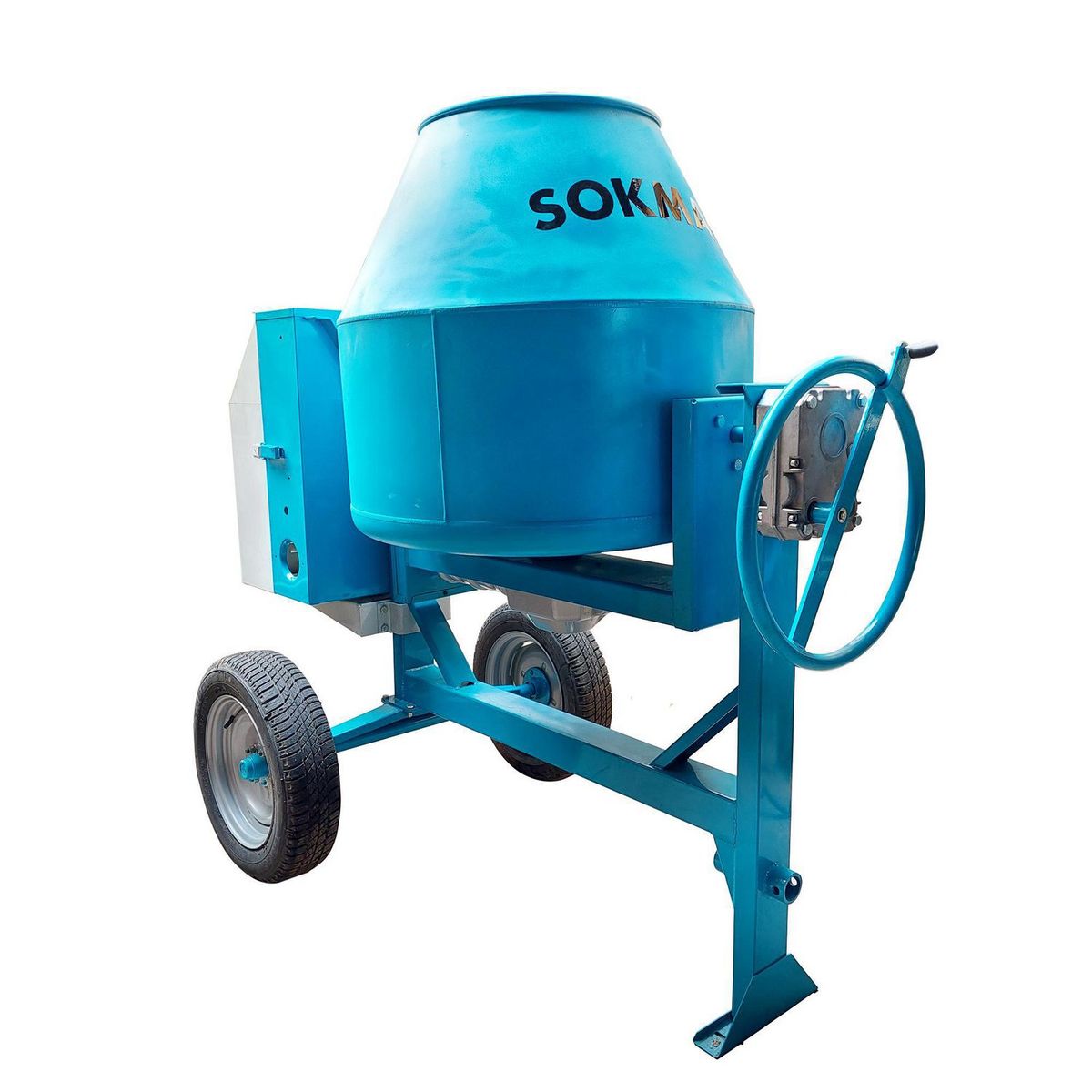 SOKMAQ - Trompo Mezclador Eléctrico 2 HP 255 Lt Polieri TECH380 Sokmaq