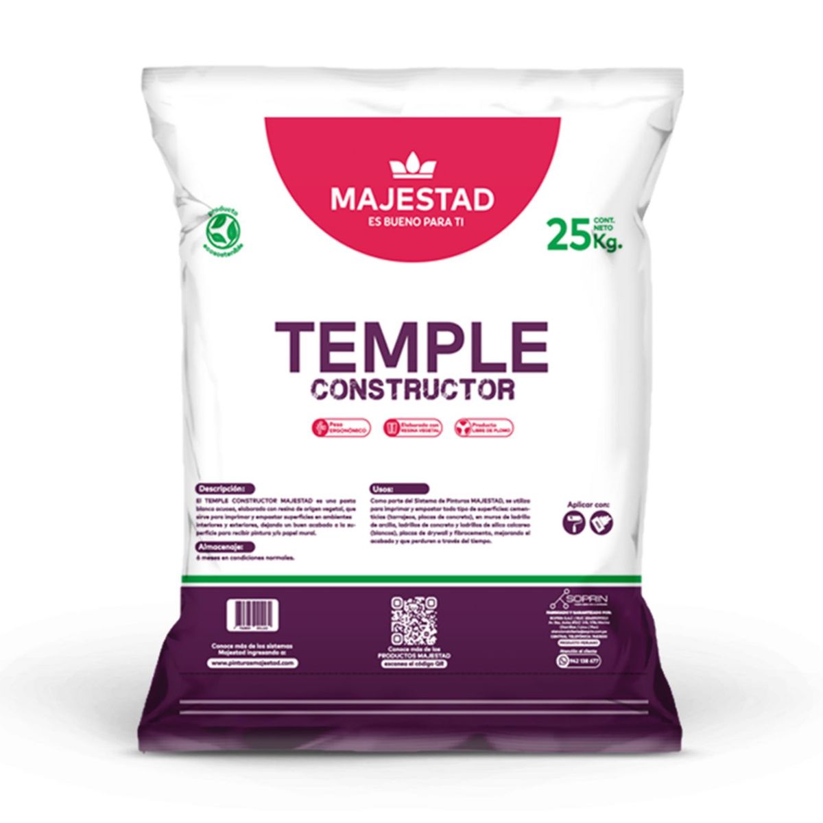 MAJESTAD - Temple Constructor Majestad Bolsa X 25 Kg
