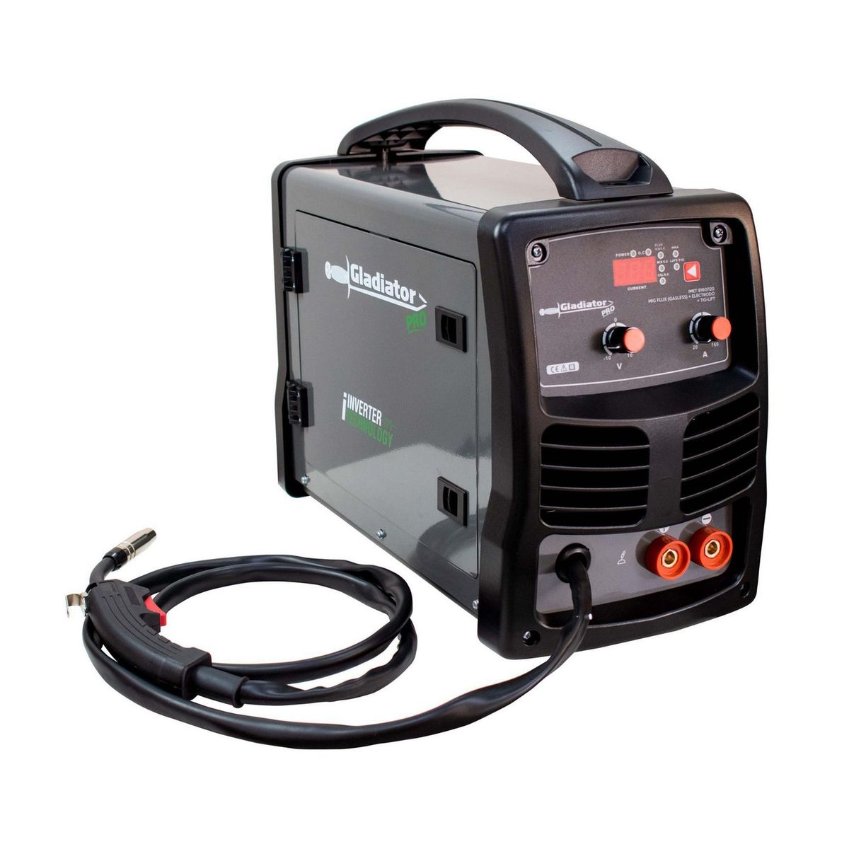 GLADIATOR - Soldadora Eléctrica Inverter 160A Multifunción 3 en 1 MIG/MMA/TIG Gladiator