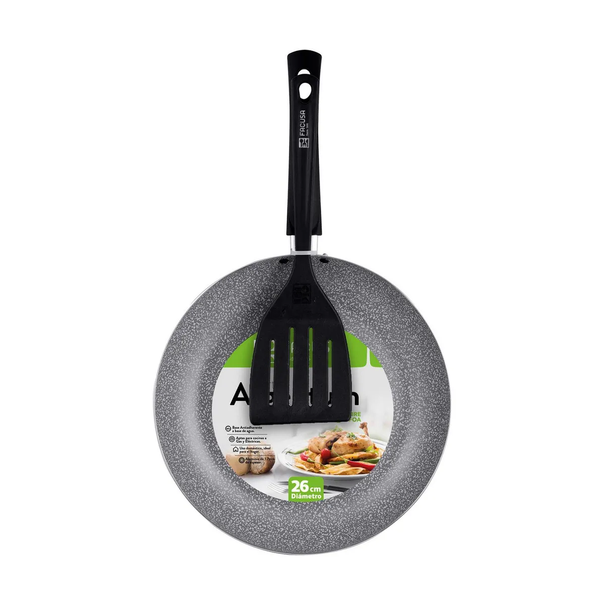 FACUSA - Sartén Argentum 26cm con Espátula