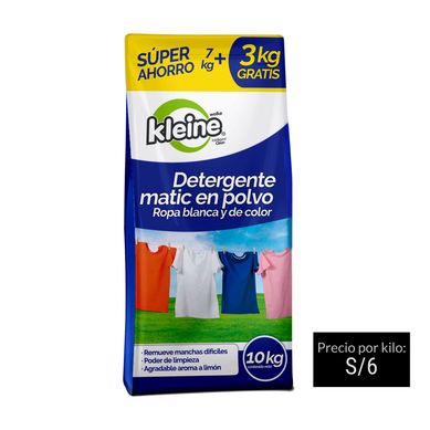 Detergente Matic En Polvo Kleine 10Kg
