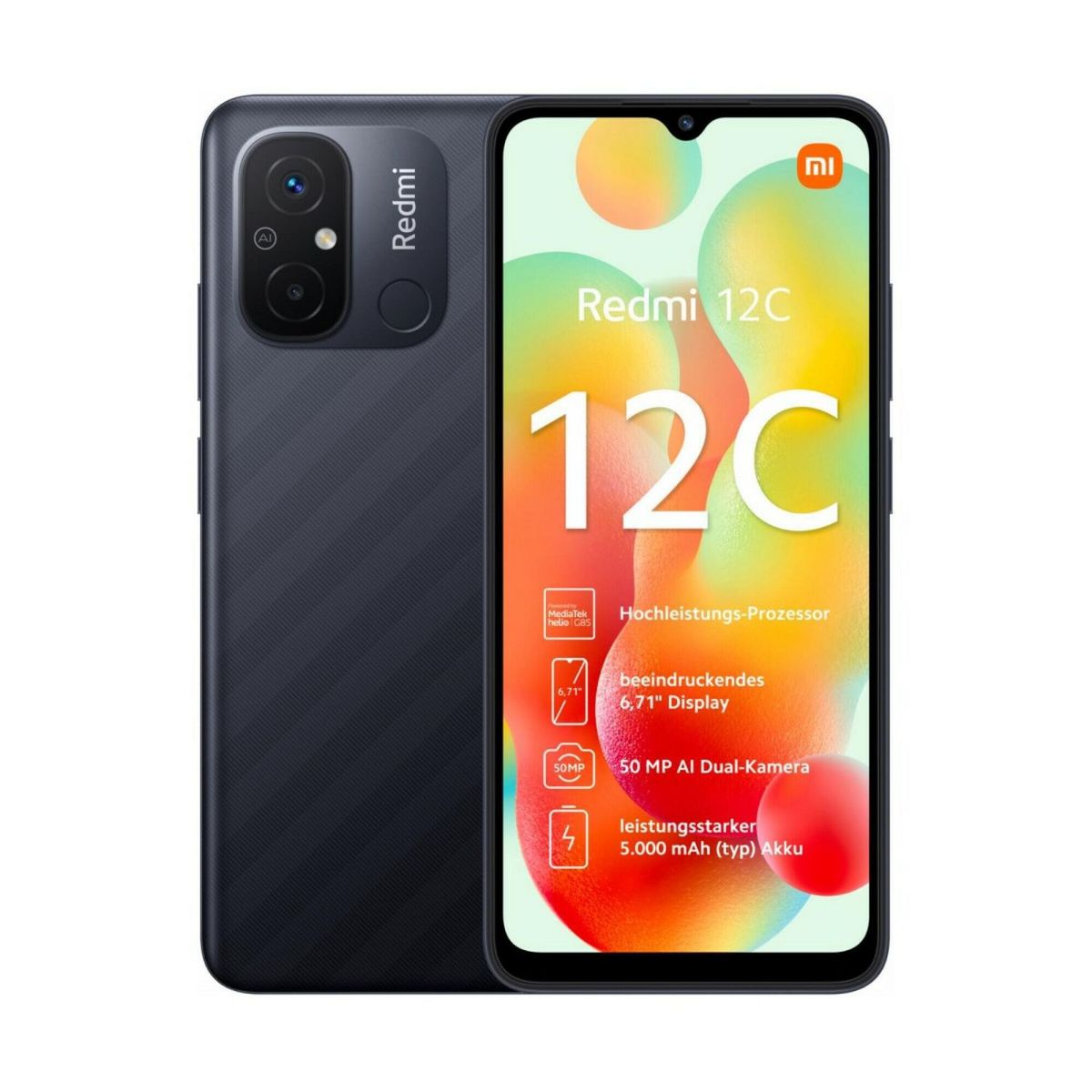 XIAOMI - Celular Xiaomi Redmi 12C 6.71" 128GB 4GB Graphite Gray