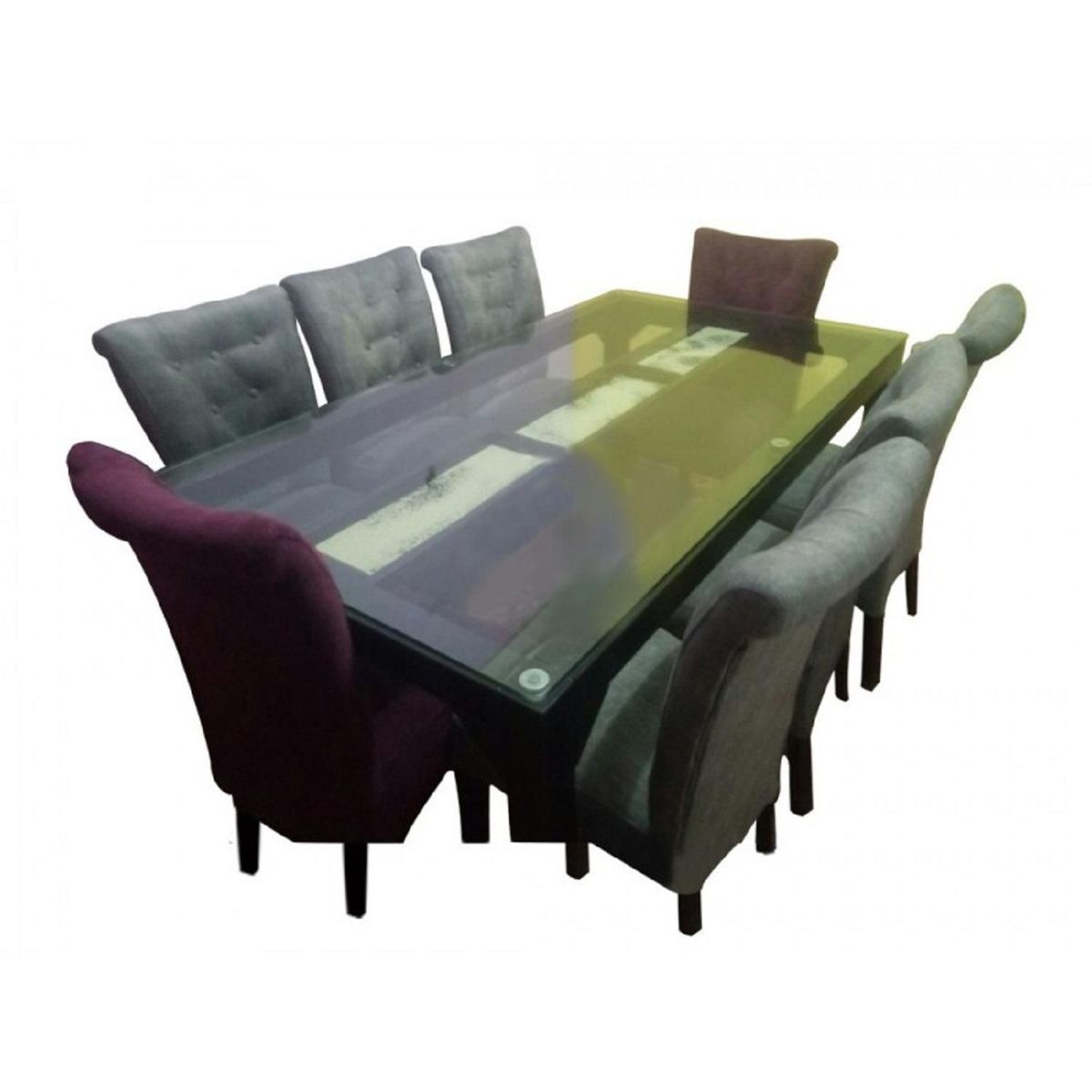 DECOHOME - Juego de Comedor 8 Sillas Merida