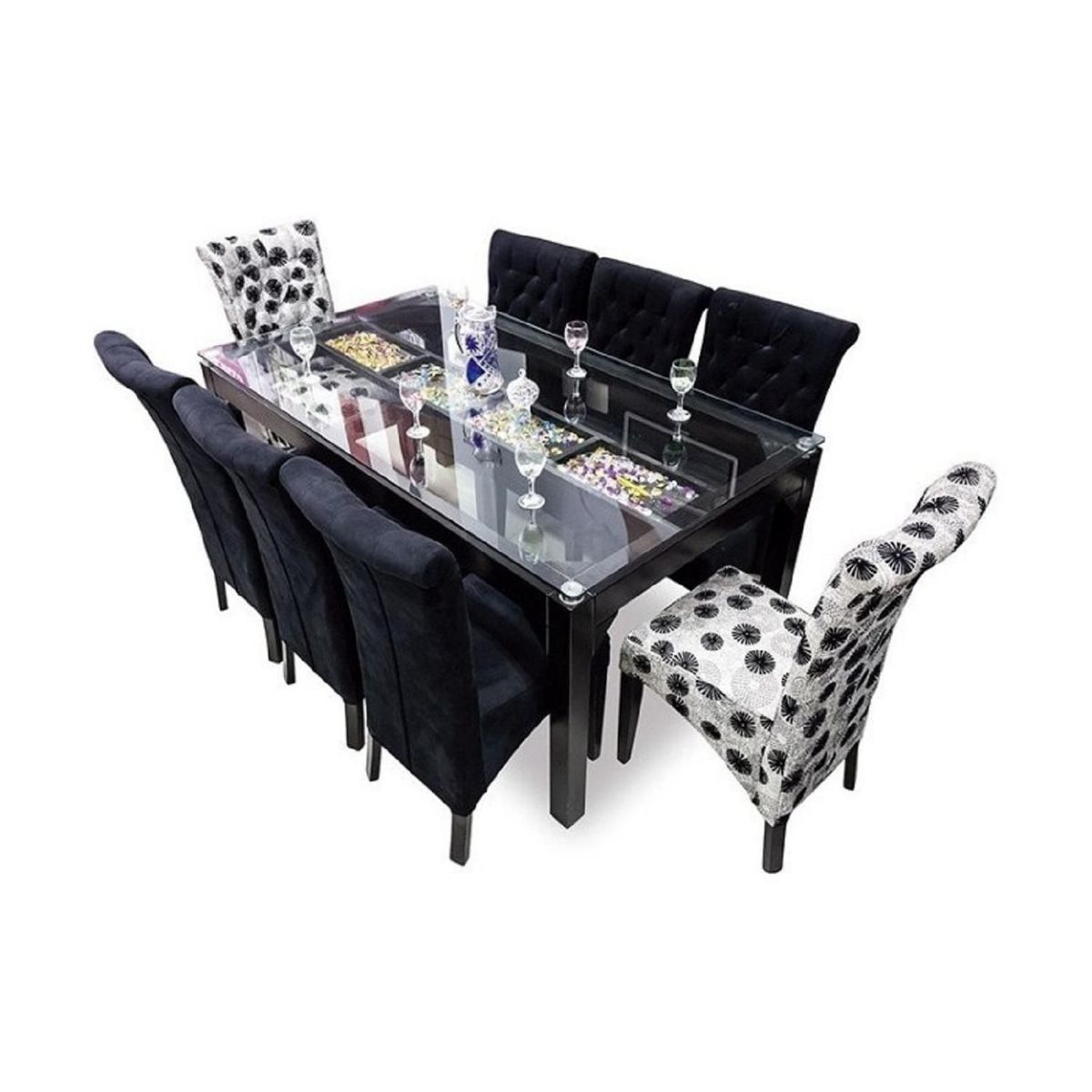 DECOHOME - Juego de Comedor 8 Sillas Staer