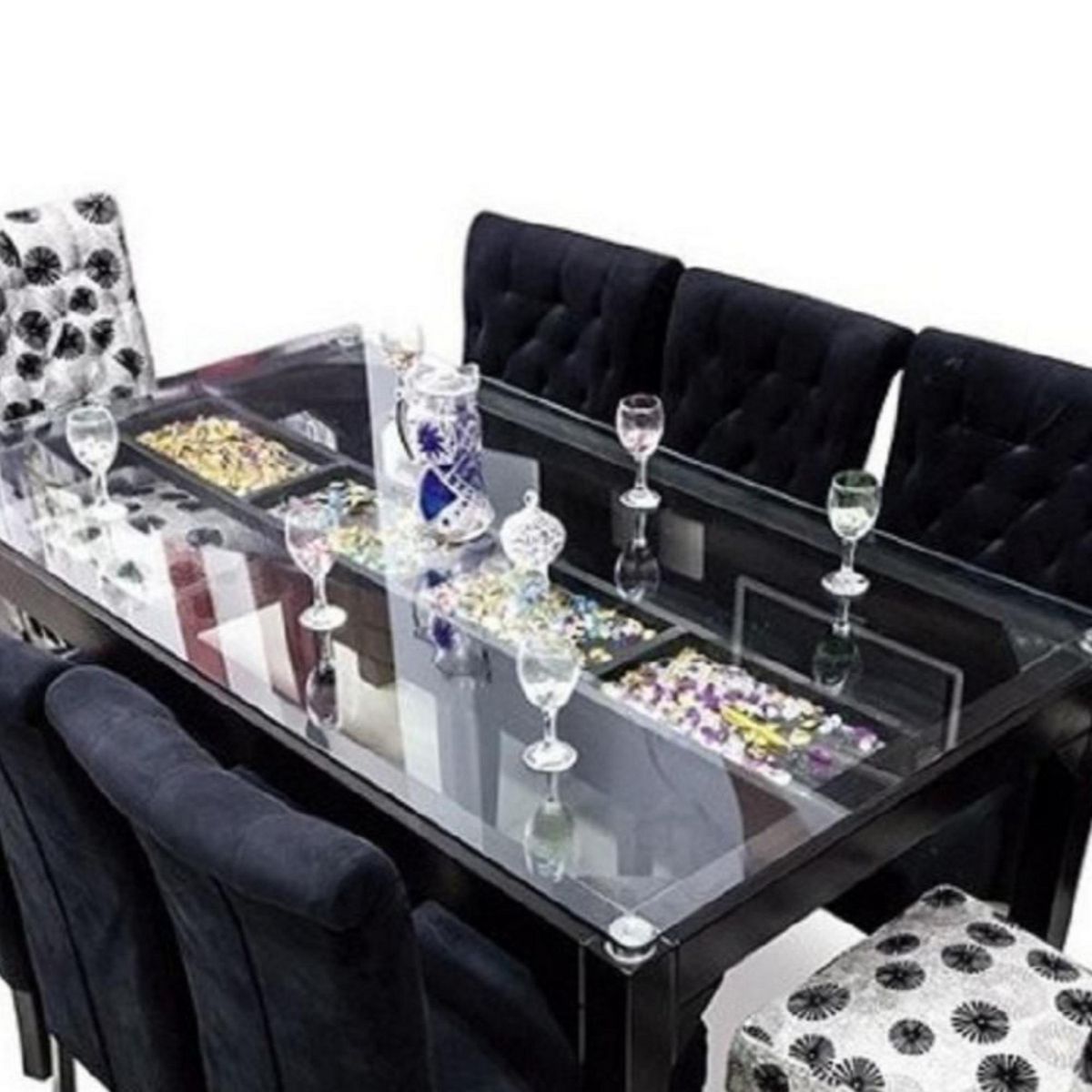 DECOHOME - Juego de Comedor 8 Sillas Staer