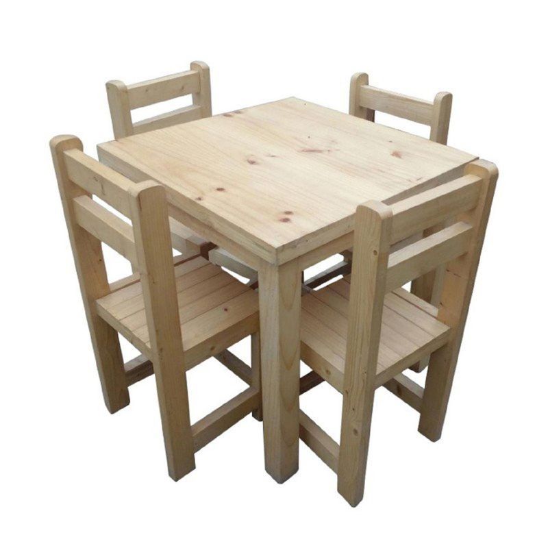 DECOHOME - Juego de Comedor 4 Sillas Michess
