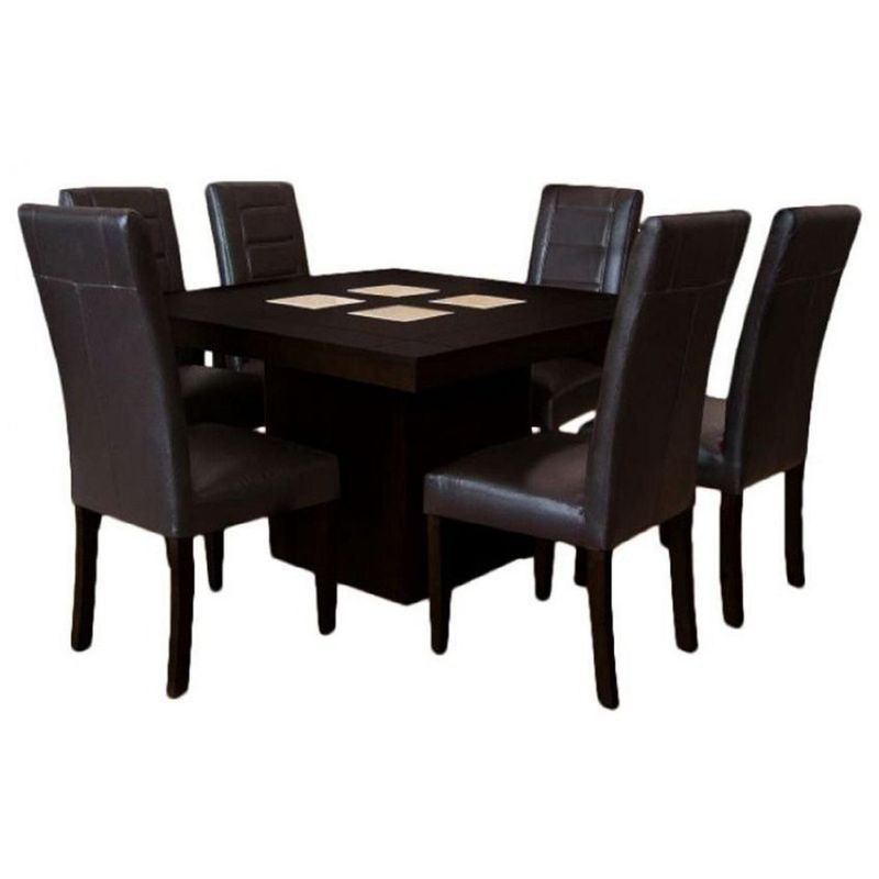 DECOHOME - Juego de Comedor 6 Sillas Noel