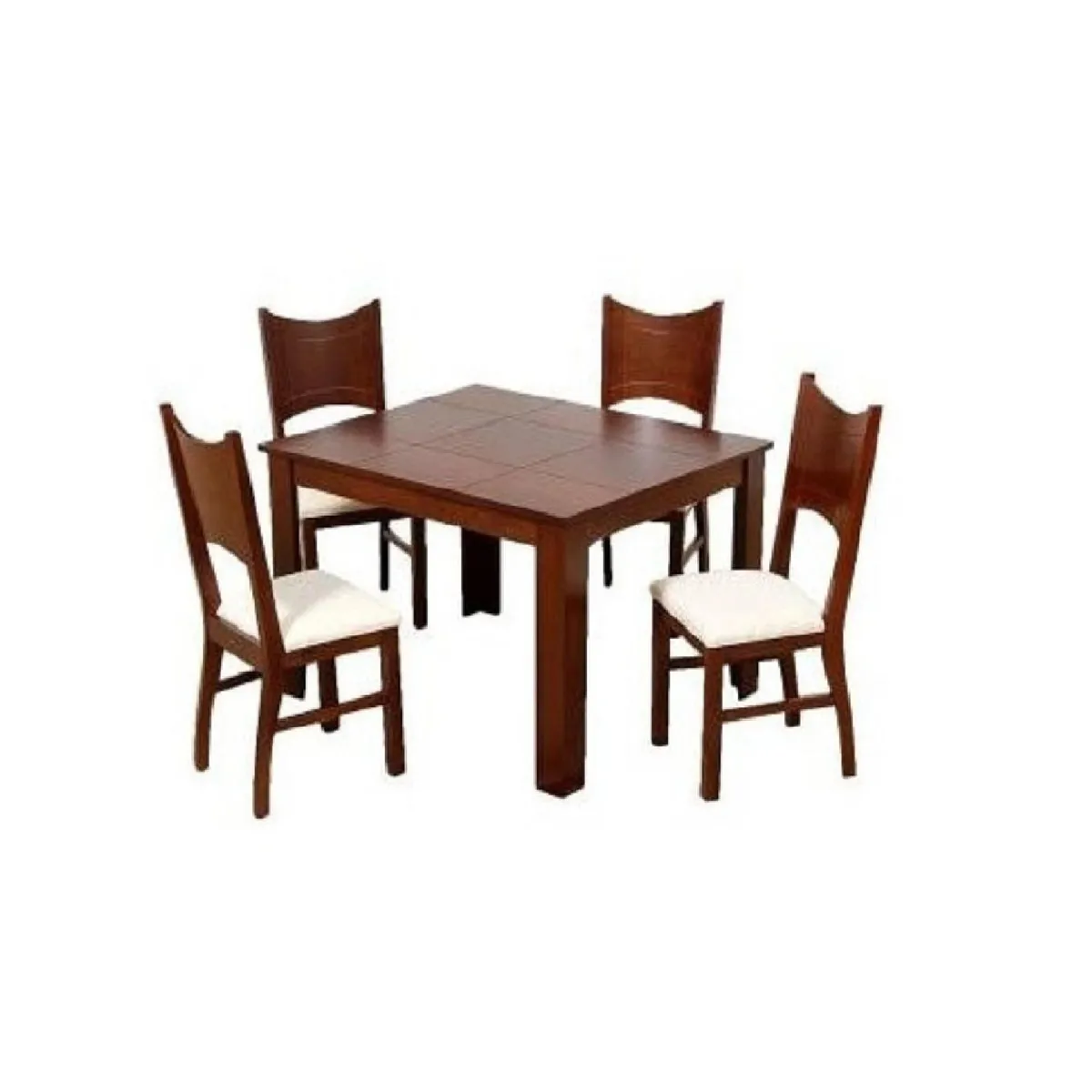 DECOHOME - Juego de Comedor 4 Sillas Francia